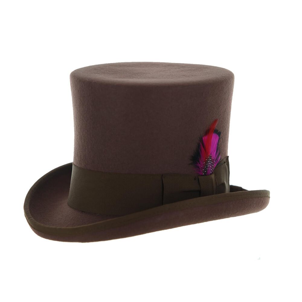 6688 L Premium Brown Top Hat
